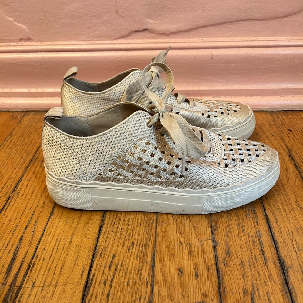 Vince Camuto Satin Sneaker Size 8